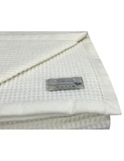 Coperta in Lana Kashmir e Merino – Estiva Leggera Nido Ape Matrimoniale 220×260 cm – Made in Italy