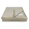 COPERTA in lana LAMBSWOOL Beige LINO Matrimoniale 2 Piazze