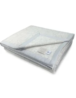 COPERTA in lana LAMBSWOOL GRIGIO MELANGE Matrimoniale 2 Piazze