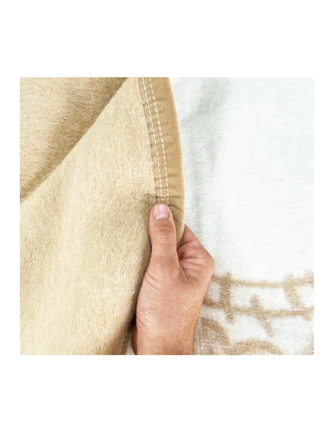 COPERTA Invernale IN PURA LANA MIMOSA-ANIROS Made in Italy
