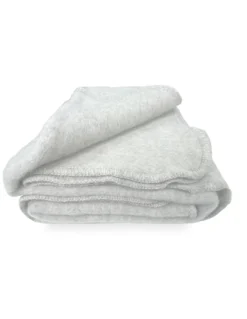 COPERTA ISLANDA in vera pura LANA vergine morbida e calda BEIGE Melange