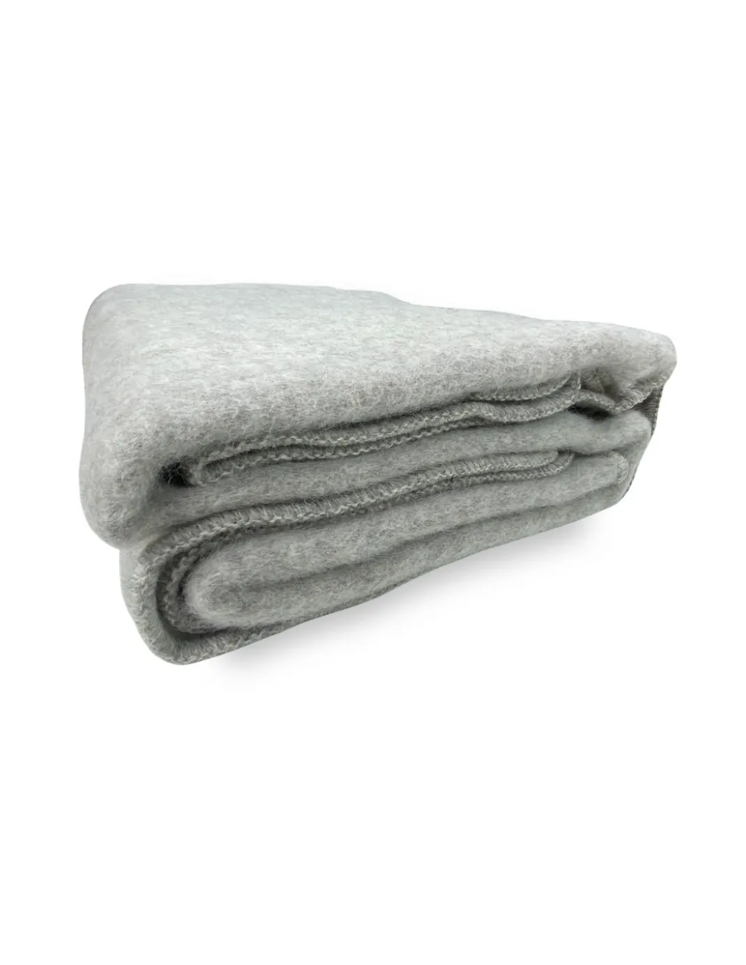 COPERTA ISLANDA in vera pura LANA vergine morbida e calda GRIGIO Melange