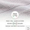 Coppia Asciugamani Viso e Ospite Acciaio - Spugna 100% Cotone 450 g/m² Made in Italy
