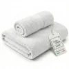 Coppia Asciugamani Viso e Ospite Bianchi - Spugna 100% Cotone 450 g/m² Made in Italy