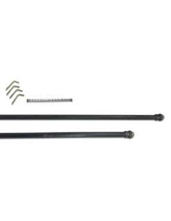 COPPIA ASTINE nero oro DOPPIA FUNZIONE MOLLA regolabili CM. 70 - 100 Per tenda a vetro