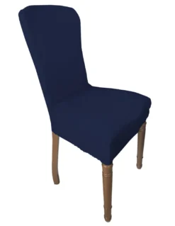 COPPIA coprisedia ELASTICIZZATO ROMA antimacchia in TINTA UNITA BLU