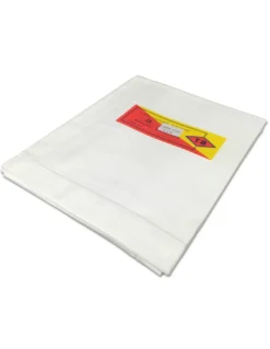 COPPIA Federa BIANCA ORLO A Giorno In COTONE Ritorto TESSITURA TB Telerie Di Poirino Cm. 56X80