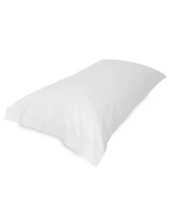 COPPIA federa per GUANCIALE STRONG tinta unita BIANCO cm. 52X82 made in Italiy