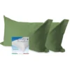 COPPIA federa per GUANCIALE STRONG tinta unita VERDE PRATERIA cm. 52X82