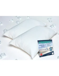 Coppia Federe Rinfrescanti Ice-Touch – Termoregolanti Traspiranti 50x80 cm – Made in Italy