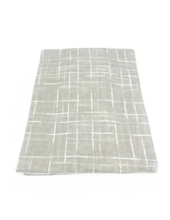 Coppia Tendina Moderna Lulù Beige - Tessuto Ricamato Geometrico, Semitrasparente, Facile Montaggio, 2 Teli