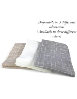 Coppia Tendina Moderna Lulù Bianco - Tessuto Ricamato Geometrico, Semitrasparente, Facile Montaggio, 2 Teli