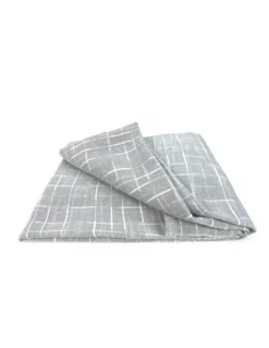 Coppia Tendina Moderna Lulù Grigio - Tessuto Ricamato Geometrico, Semitrasparente, Facile Montaggio, 2 Teli