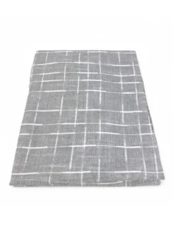 Coppia Tendina Moderna Lulù Grigio - Tessuto Ricamato Geometrico, Semitrasparente, Facile Montaggio, 2 Teli