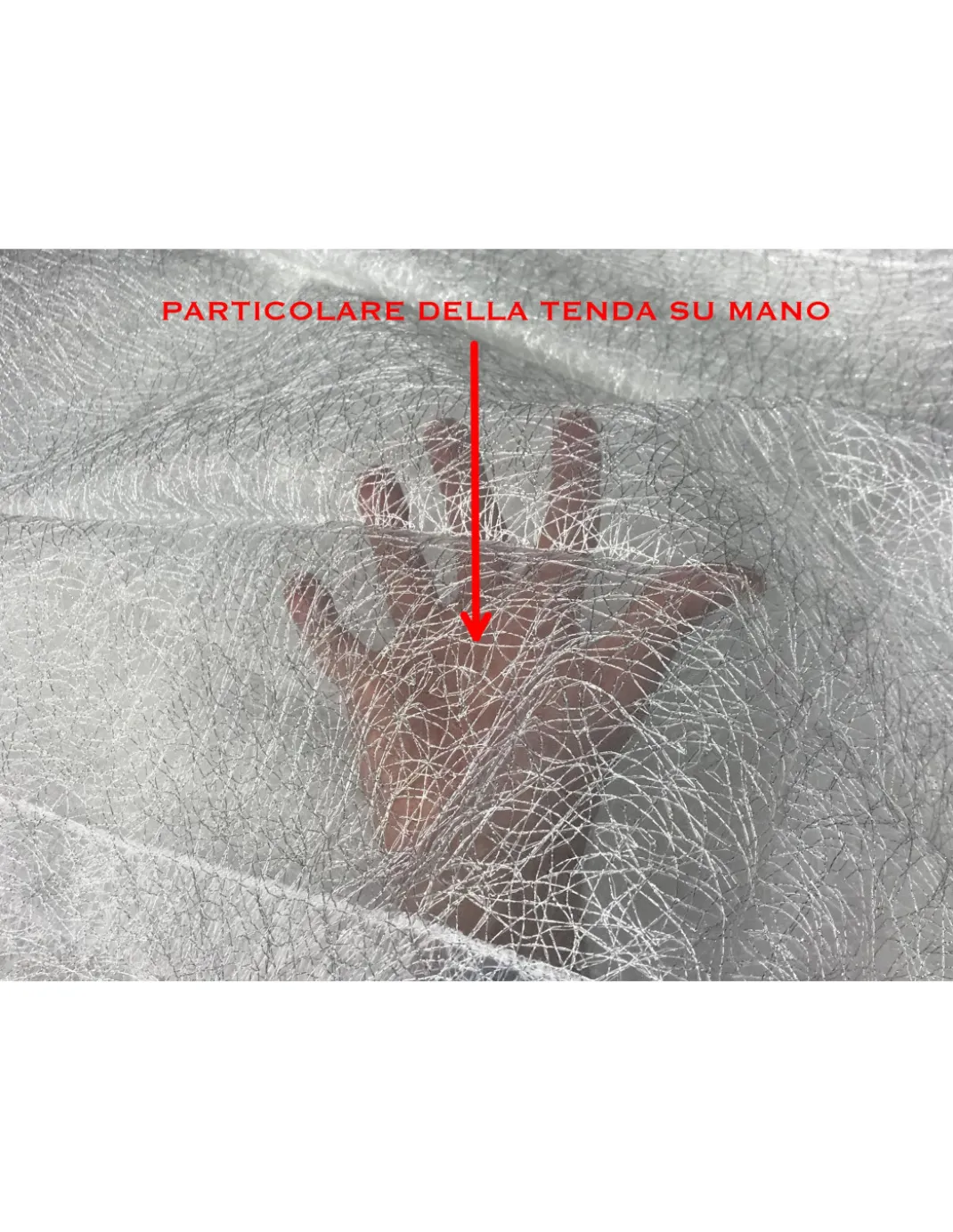 COPPIA TENDINA VETRO FATA BIANCO ORGANZA MILLE FILI