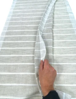 COPPIA tendina VETRO MODERNA larga 45 o 60 o 85 RIGHINE Beige