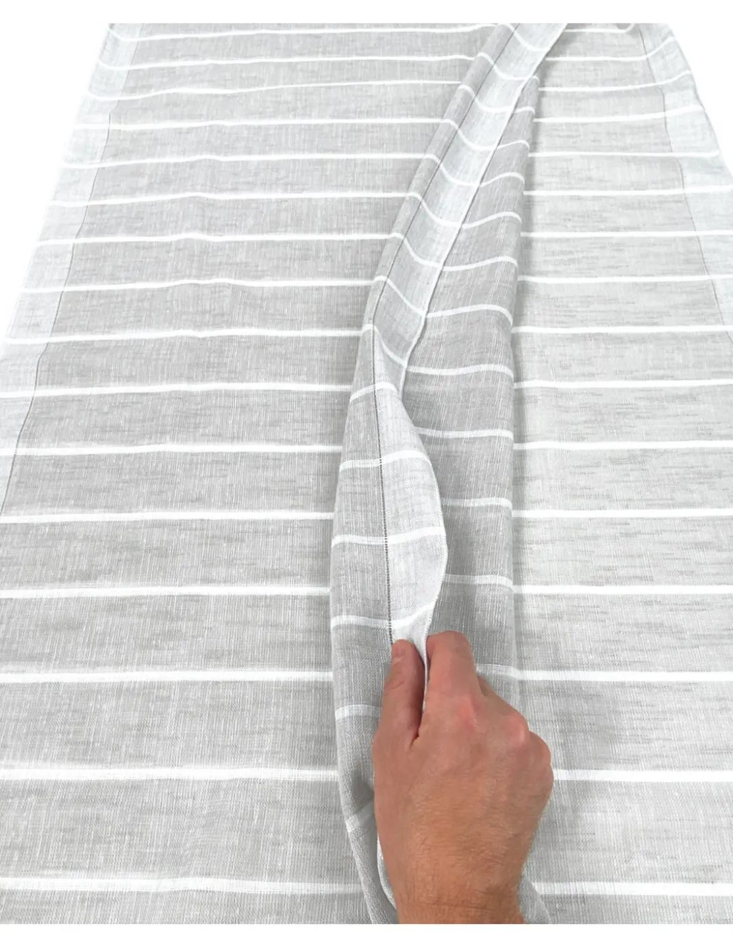 COPPIA tendina VETRO MODERNA larga 45 o 60 o 85 RIGHINE Grigio
