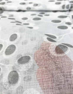 coppia TENDINA vetro PRIMAVERA GRIGIO