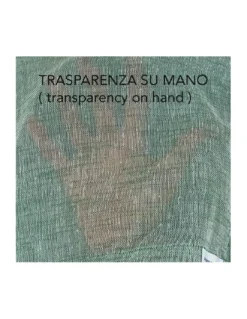 Coppia tendine vetro moderne SIMPLY Verde - tessuto poliestere bouclè semitrasparente, orlino tunnel