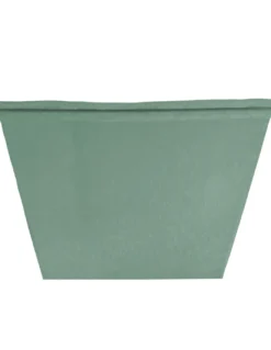 Coppia tendine vetro moderne SIMPLY Verde - tessuto poliestere bouclè semitrasparente, orlino tunnel