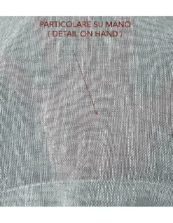 Coppia tendine vetro moderne SIMPLY Grigio - tessuto poliestere bouclè semitrasparente, orlino tunnel