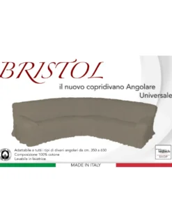 COPRIDIVANO ANGOLARE UNIVERSALE BRISTOL BOY BEIGE