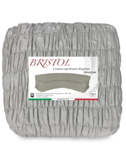 COPRIDIVANO ANGOLARE UNIVERSALE BRISTOL GRIGIO TORTORA UNITO