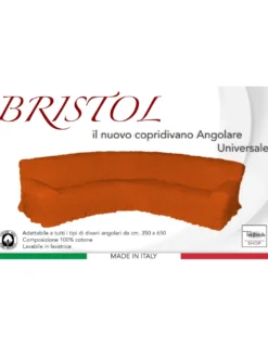 COPRIDIVANO ANGOLARE UNIVERSALE BRISTOL ETNICO BORDEAUX