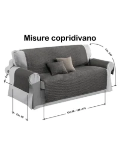 COPRIDIVANO ANT SALVADIVANO BUBBLES ANTRACITE AD EFFETTO MASSAGGIANTE NO STIRO