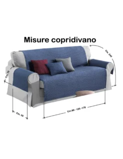COPRIDIVANO BL SALVADIVANO BUBBLES BLU AD EFFETTO MASSAGGIANTE NO STIRO