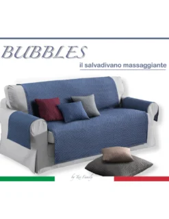 COPRIDIVANO BL SALVADIVANO BUBBLES BLU AD EFFETTO MASSAGGIANTE NO STIRO