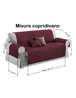 COPRIDIVANO BX SALVADIVANO BUBBLES BORDEAUX AD EFFETTO MASSAGGIANTE NO STIRO