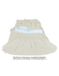 COPRIDIVANO elasticizzato ATENE universale BIANCO LATTE bielastico