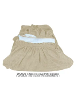 COPRIDIVANO elasticizzato ATENE universale BEIGE bielastico