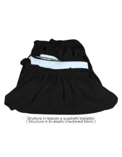COPRIDIVANO elasticizzato ATENE universale NERO bielastico