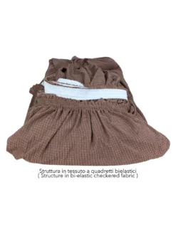 COPRIDIVANO elasticizzato ATENE universale MARRONE bielastico