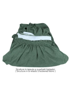 COPRIDIVANO elasticizzato ATENE universale VERDE bielastico