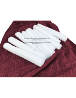 COPRIDIVANO elasticizzato ATENE universale BORDEAUX bielastico