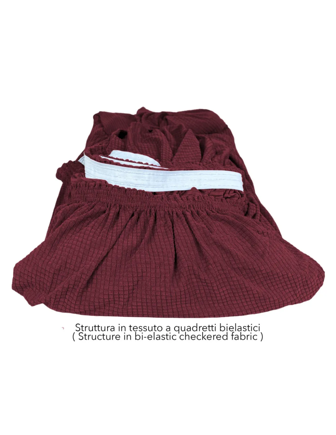 COPRIDIVANO elasticizzato ATENE universale BORDEAUX bielastico