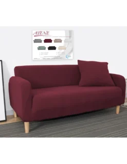 COPRIDIVANO elasticizzato ATENE universale BORDEAUX bielastico