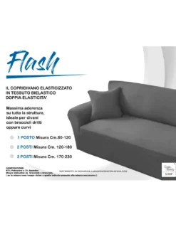 Copridivano FLASH BLU elasticizzato ad alta Vestibilità