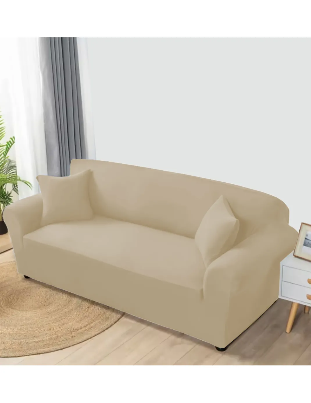 Copridivano FLASH PANNA elasticizzato ad alta Vestibilità