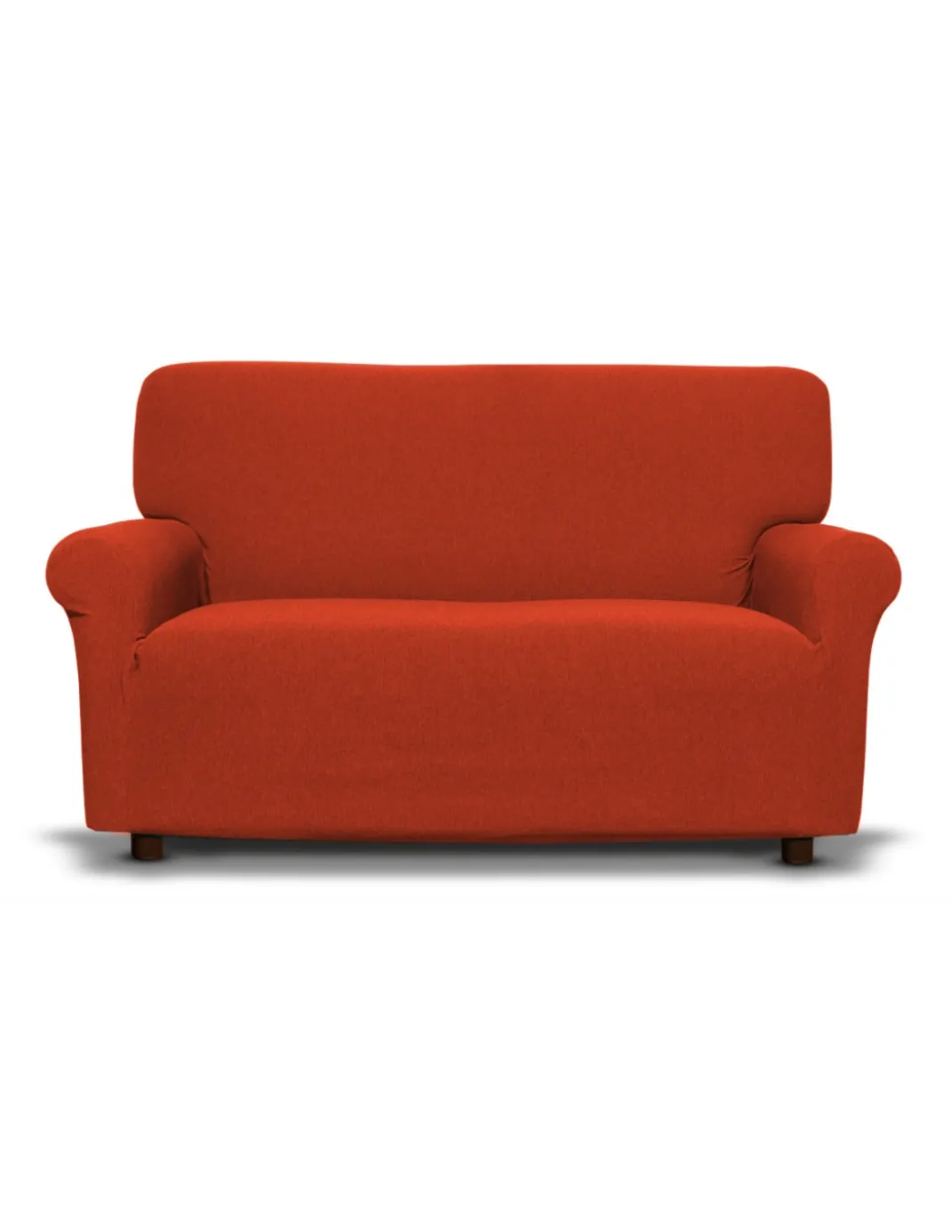 Copridivano New York Arancio Elasticizzato, Antigraffio, per Divani con Braccioli, Telo Divano Universale, Made in Italy