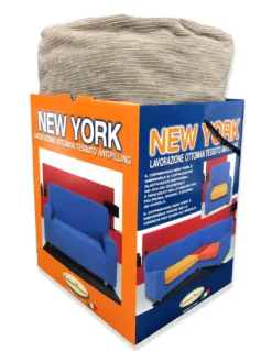 Copridivano New York Fashion Corda Elasticizzato, Antigraffio, per Divani con Braccioli, Telo Divano Universale, Made in Italy