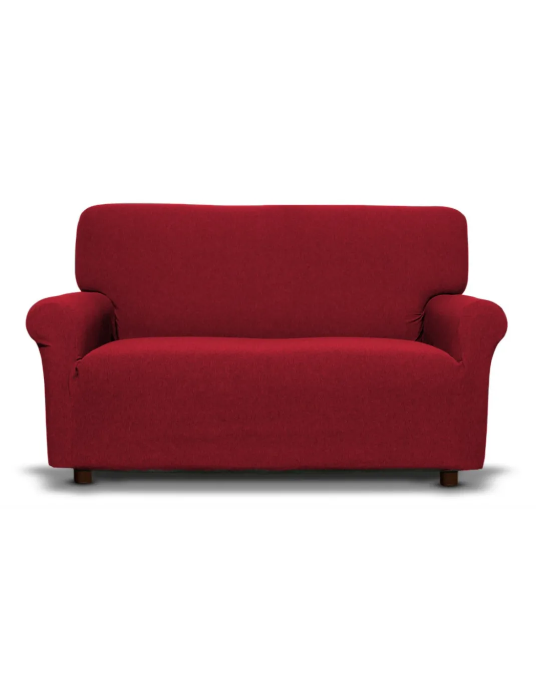 Copridivano New York Rosso Rubino Elasticizzato, Antigraffio, per Divani con Braccioli, Telo Divano Universale, Made in Italy