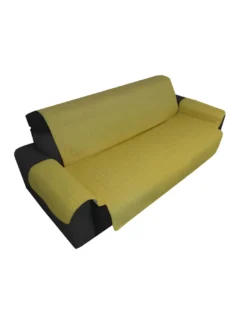 COPRIDIVANO OR SALVADIVANO ELEGANCE GIALLO ORO ANTIMACCHIA TRAPUNTATO PIANO LISCIO