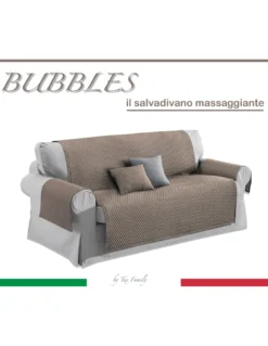 COPRIDIVANO TR SALVADIVANO BUBBLES TORTORA AD EFFETTO MASSAGGIANTE NO STIRO