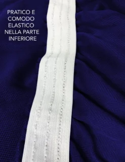 COPRIDIVANO Universale elasticizzato ROMA antimacchia BLU SCURO