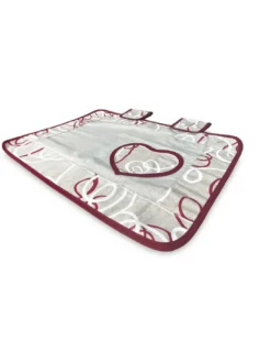 COPRIFORNO copri forno IN TESSUTO streamer ROSSO