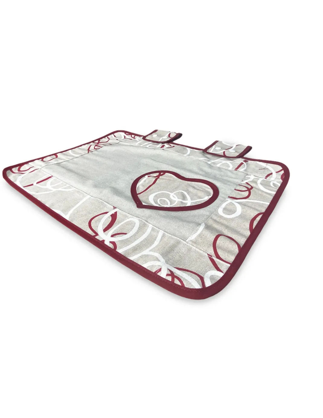 COPRIFORNO copri forno IN TESSUTO streamer ROSSO